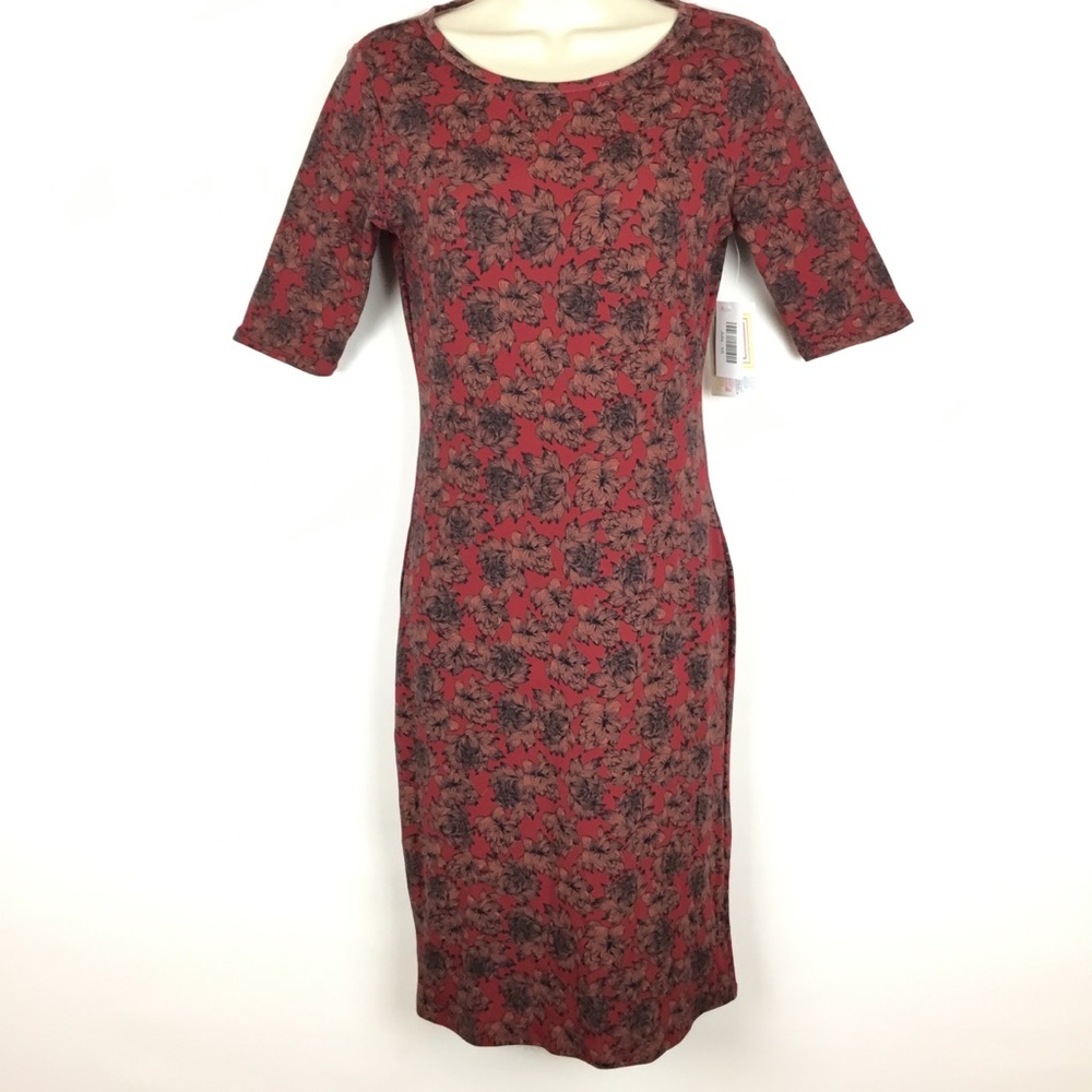 NWT LuLaRoe form fitting Julia Dress floral